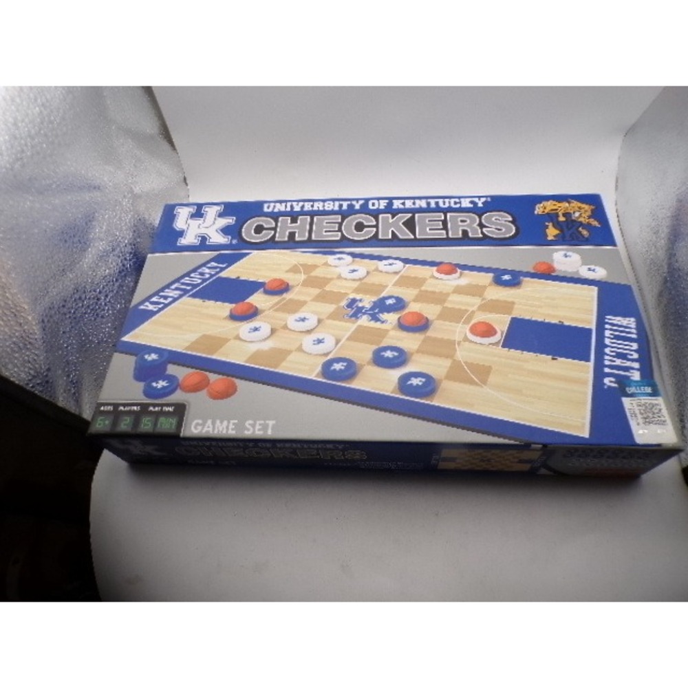 University of Kentucky‎ Checkers Game Set MasterPieces Wildcats Basketball Court